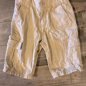 Boys Kids Levi’s Cargo Shorts Size 7 Regular Fit Tan Adjustable Waistband
